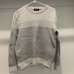 Express men’s grey knit sweater